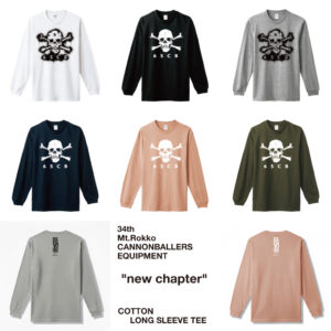 【受注生産商品】34th COTTON LONG SLEEVE TEE "new chapter"