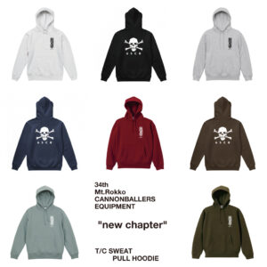【受注生産商品】34th 10.0oz T/C PULL HOODIE "new chapter"